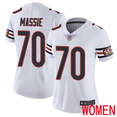Chicago Bears Limited White Women Bobby Massie Road Jersey NFL Football #70 Vapor Untouchable->youth nfl jersey->Youth Jersey